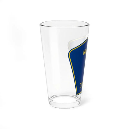 McLeod County 1 MN (Minnesota) (Road Sign) Pint Glass 16oz - Go Mug Yourself