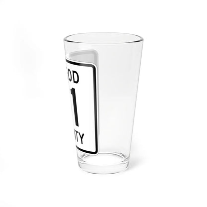 McLeod County 51 MN (Minnesota) (Road Sign) Pint Glss 16oz - Go Mug Yourself