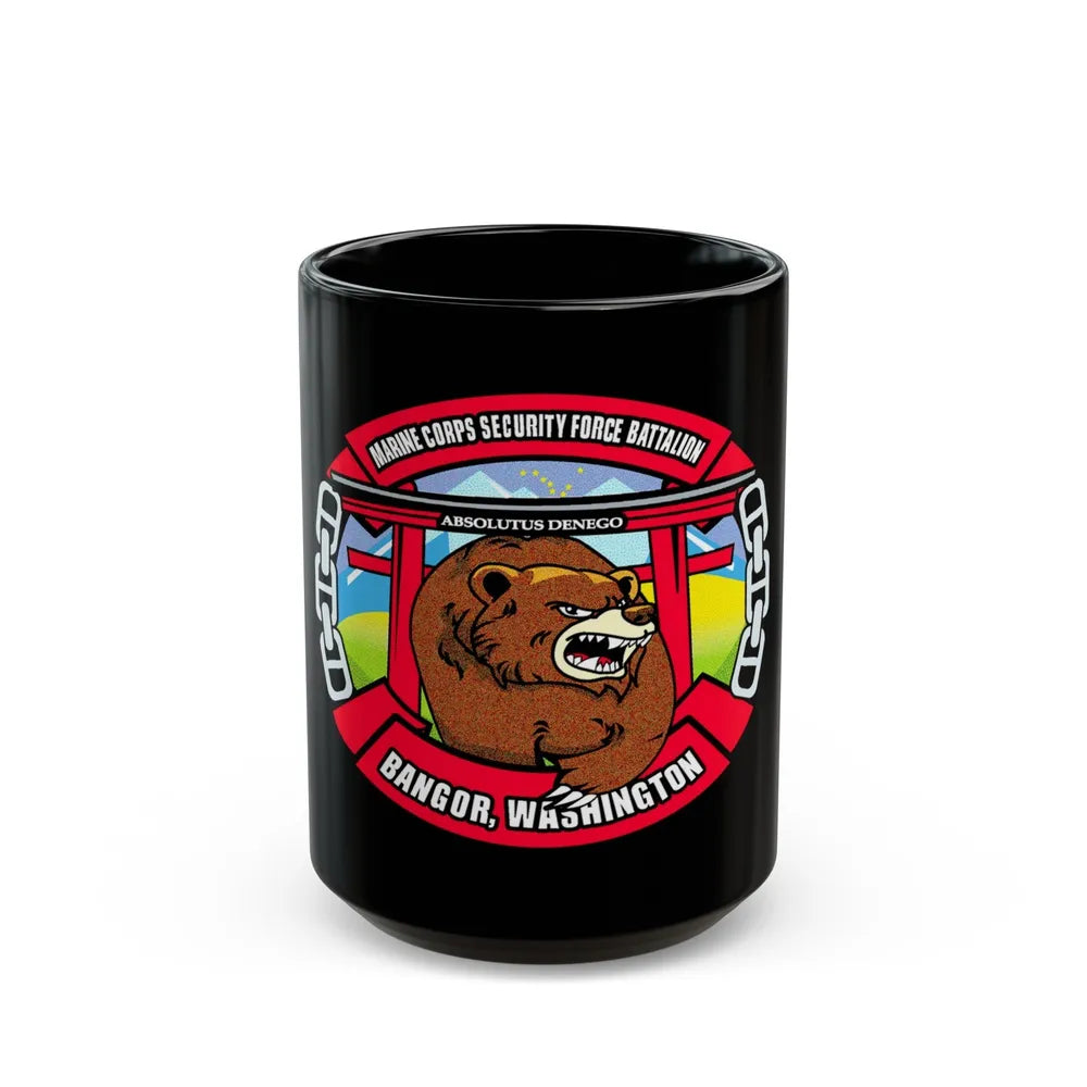 MCSFB BANGOR CHIEFS MESS (USMC) Black Coffee Mug-15oz-Go Mug Yourself