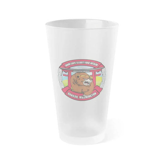 MCSFB BANGOR CHIEFS MESS (USMC) Frosted Pint Glass 16oz Default Title - Go Mug Yourself