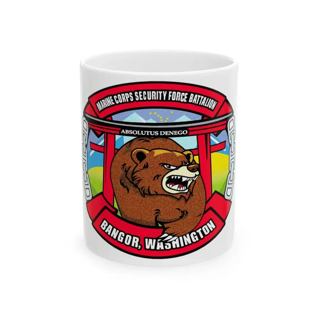MCSFB BANGOR CHIEFS MESS (USMC) White Coffee Mug 11oz - Go Mug Yourself