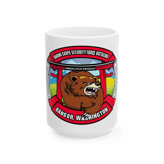 MCSFB BANGOR CHIEFS MESS (USMC) White Coffee Mug 15oz - Go Mug Yourself