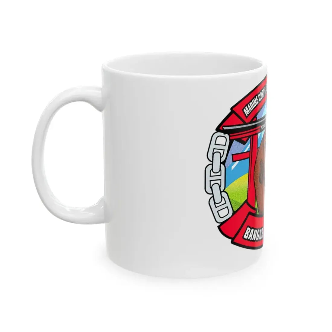 MCSFB BANGOR CHIEFS MESS (USMC) White Coffee Mug - Go Mug Yourself