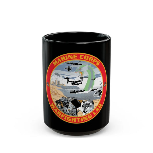 MCWL Warfighting Lab (USMC) Black Coffee Mug-15oz-Go Mug Yourself