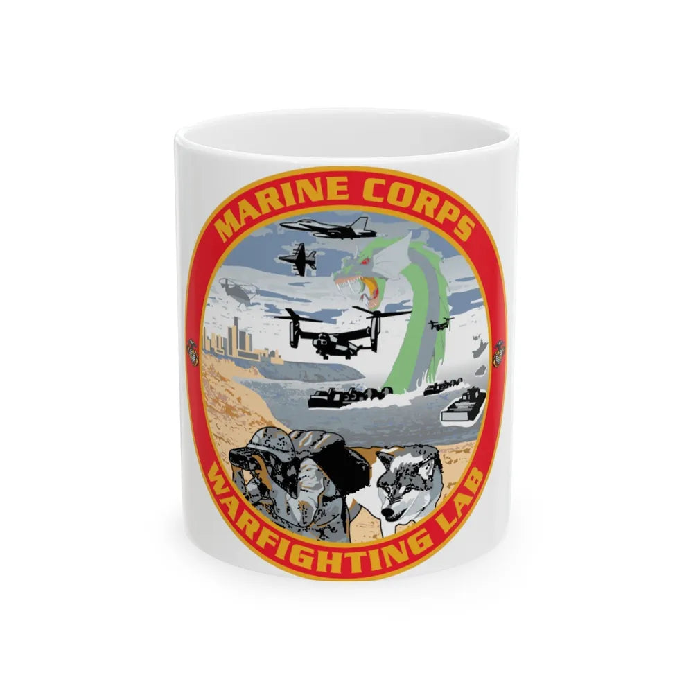 MCWL Warfighting Lab (USMC) White Coffee Mug-11oz-Go Mug Yourself