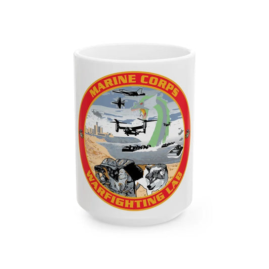 MCWL Warfighting Lab (USMC) White Coffee Mug-15oz-Go Mug Yourself