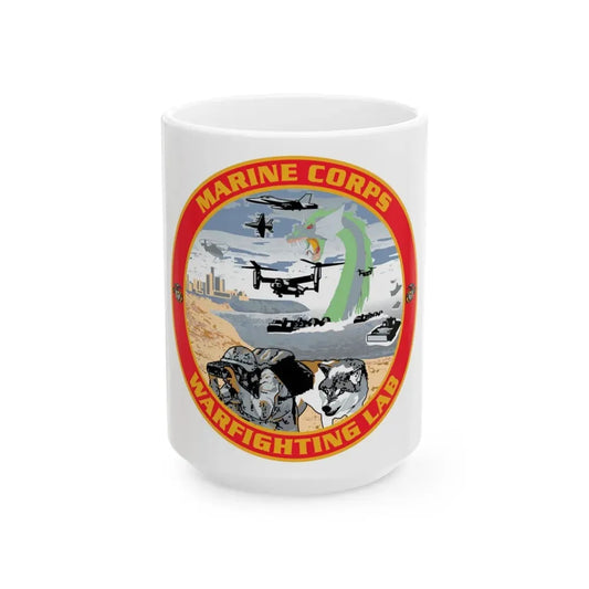 MCWL Warfighting Lab (USMC) White Coffee Mug 15oz - Go Mug Yourself