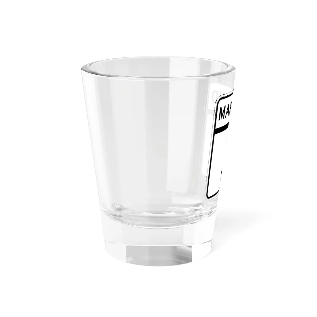 MD 3 (Maryland) (Road Sign) Shot Glass 1.5oz - Go Mug Yourself