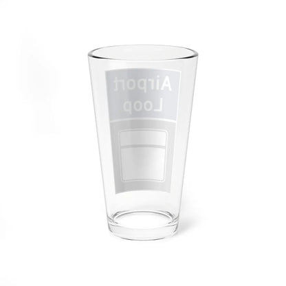 MD Blank Airport Loop narrow (Maryland) (Road Sign) Pint Glass 16oz - Go Mug Yourself
