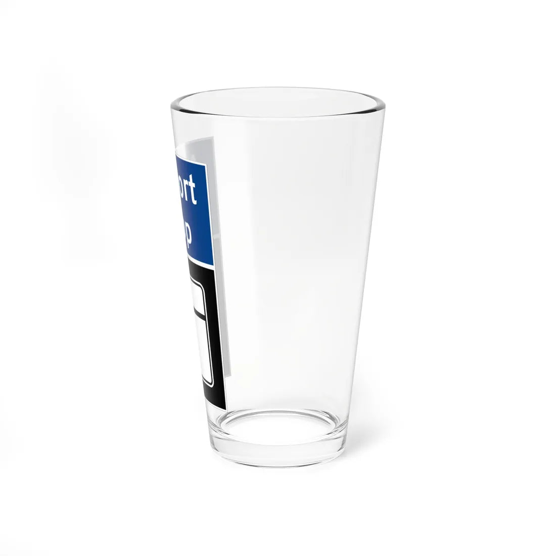 MD Blank Airport Loop narrow (Maryland) (Road Sign) Pint Glass 16oz - Go Mug Yourself