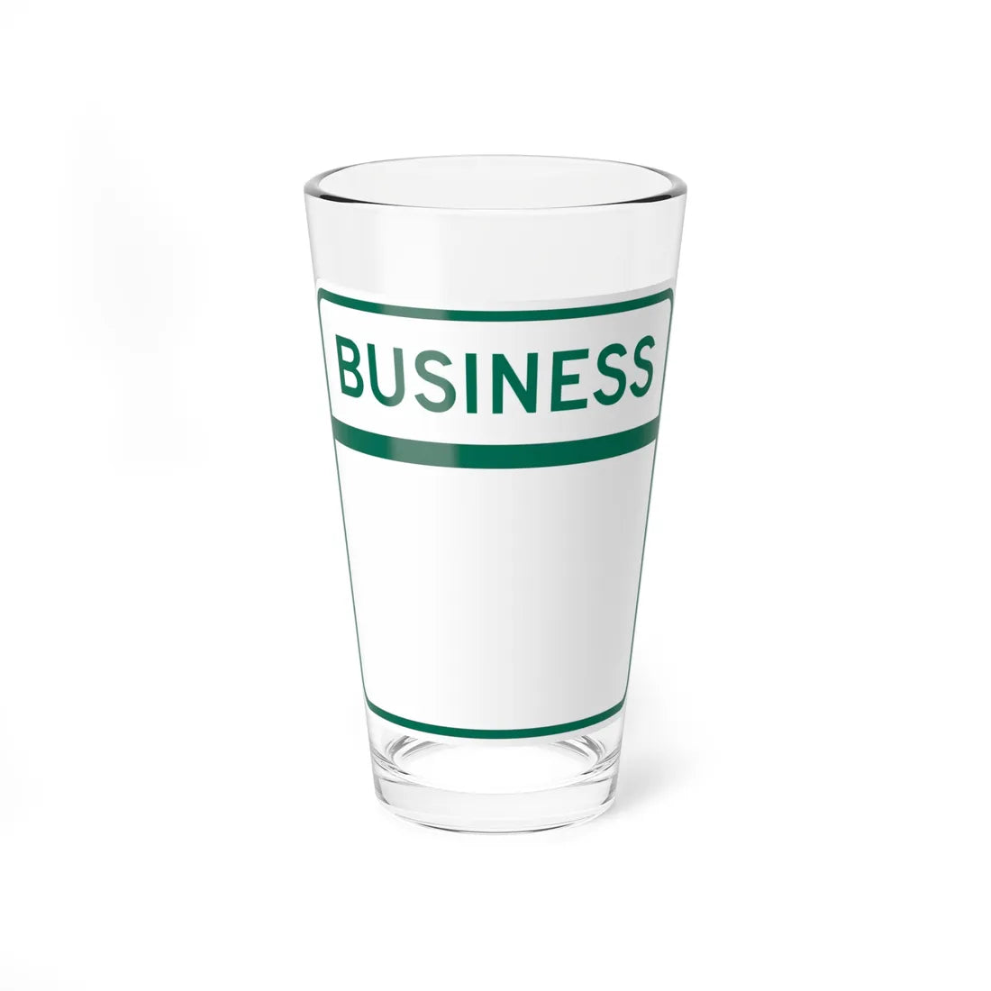 MD Blank Business (Maryland) (Road Sign) Pint Glass 16oz - Go Mug Yourself