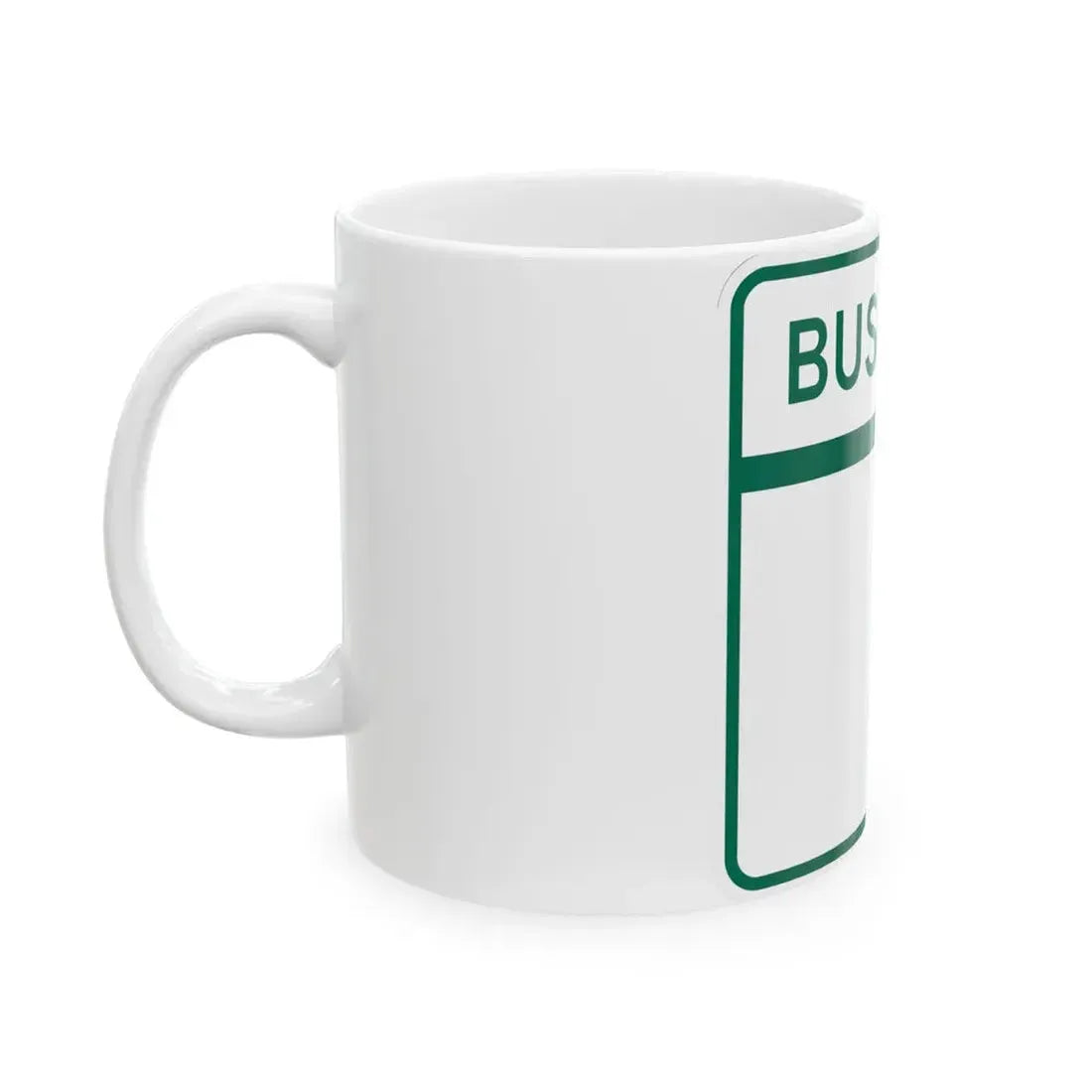 MD Blank Business (Maryland) (Road Sign) White Coffee Mug - Go Mug Yourself