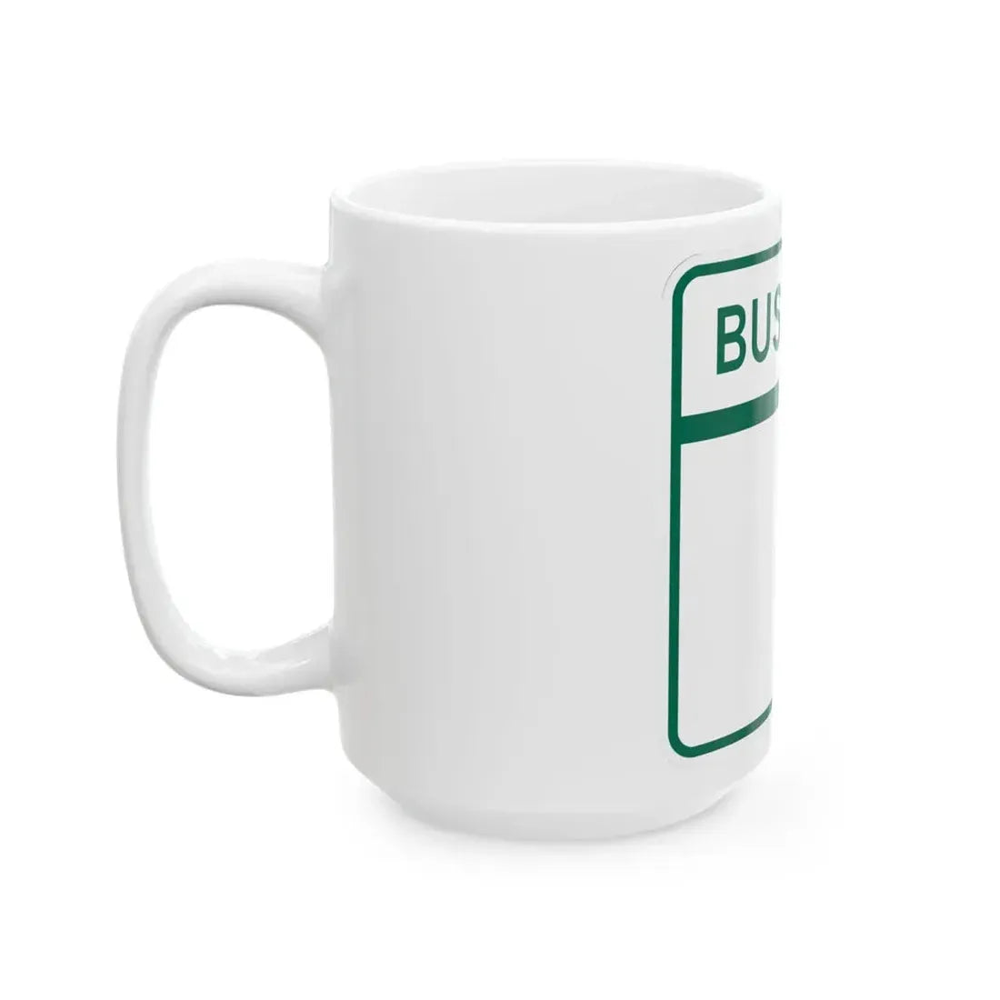 MD Blank Business (Maryland) (Road Sign) White Coffee Mug - Go Mug Yourself