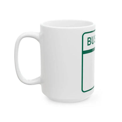 MD Blank Business (Maryland) (Road Sign) White Coffee Mug - Go Mug Yourself