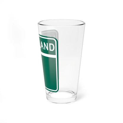 MD Blank green (Maryland) (Road Sign) Pint Glass 16oz - Go Mug Yourself