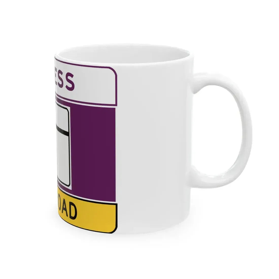 MD blank toll (Maryland) (Road Sign) White Coffee Mug - Go Mug Yourself