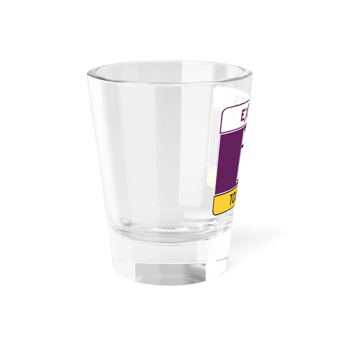 MD blank toll narrow (Maryland) (Road Sign) Shot Glass 1.5oz - Go Mug Yourself