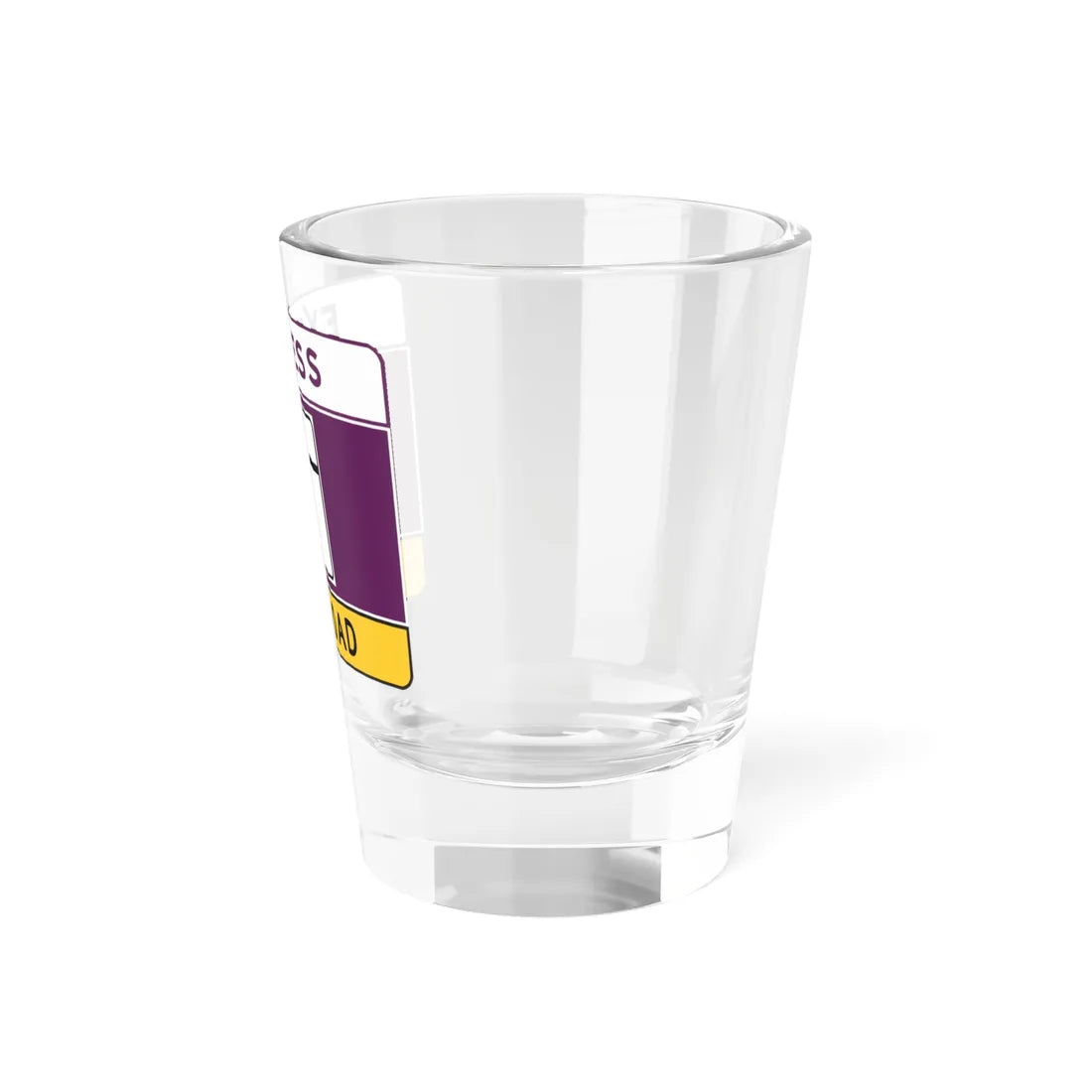 MD blank toll narrow (Maryland) (Road Sign) Shot Glass 1.5oz - Go Mug Yourself