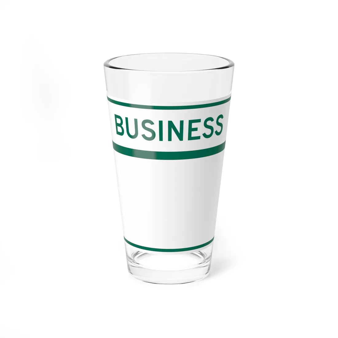MD Blank wide Business (Maryland) (Road Sign) Pint Glass 16oz 16oz - Go Mug Yourself