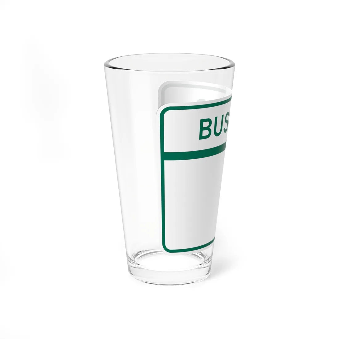 MD Blank wide Business (Maryland) (Road Sign) Pint Glass 16oz - Go Mug Yourself