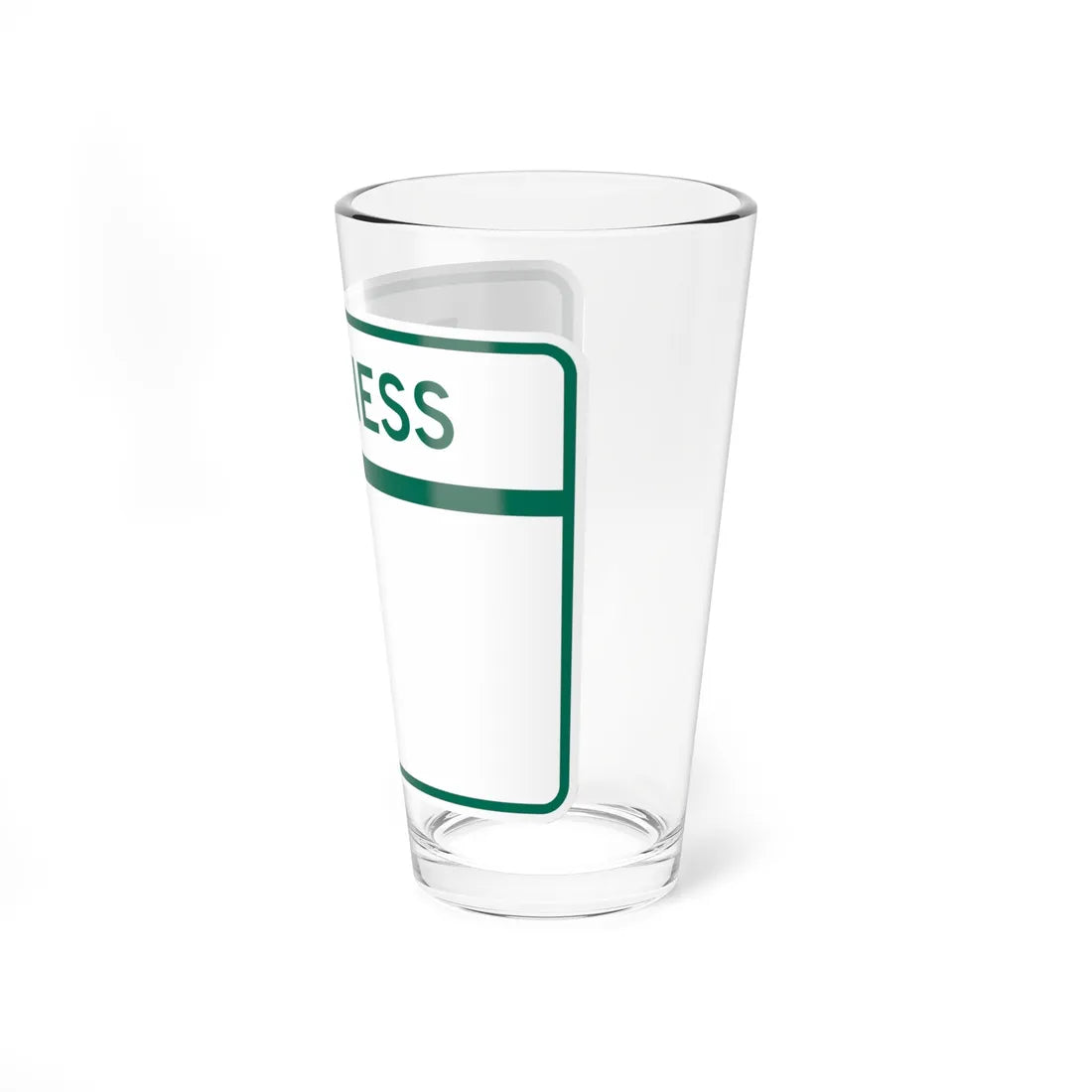 MD Blank wide Business (Maryland) (Road Sign) Pint Glass 16oz - Go Mug Yourself
