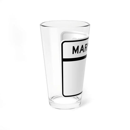 MD blank wide (Maryland) (Road Sign) Pint Glass 16oz - Go Mug Yourself