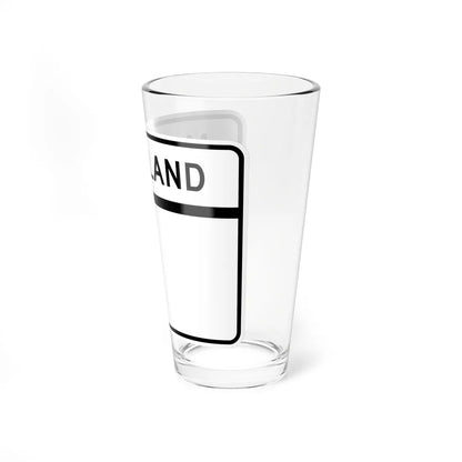 MD blank wide (Maryland) (Road Sign) Pint Glass 16oz - Go Mug Yourself