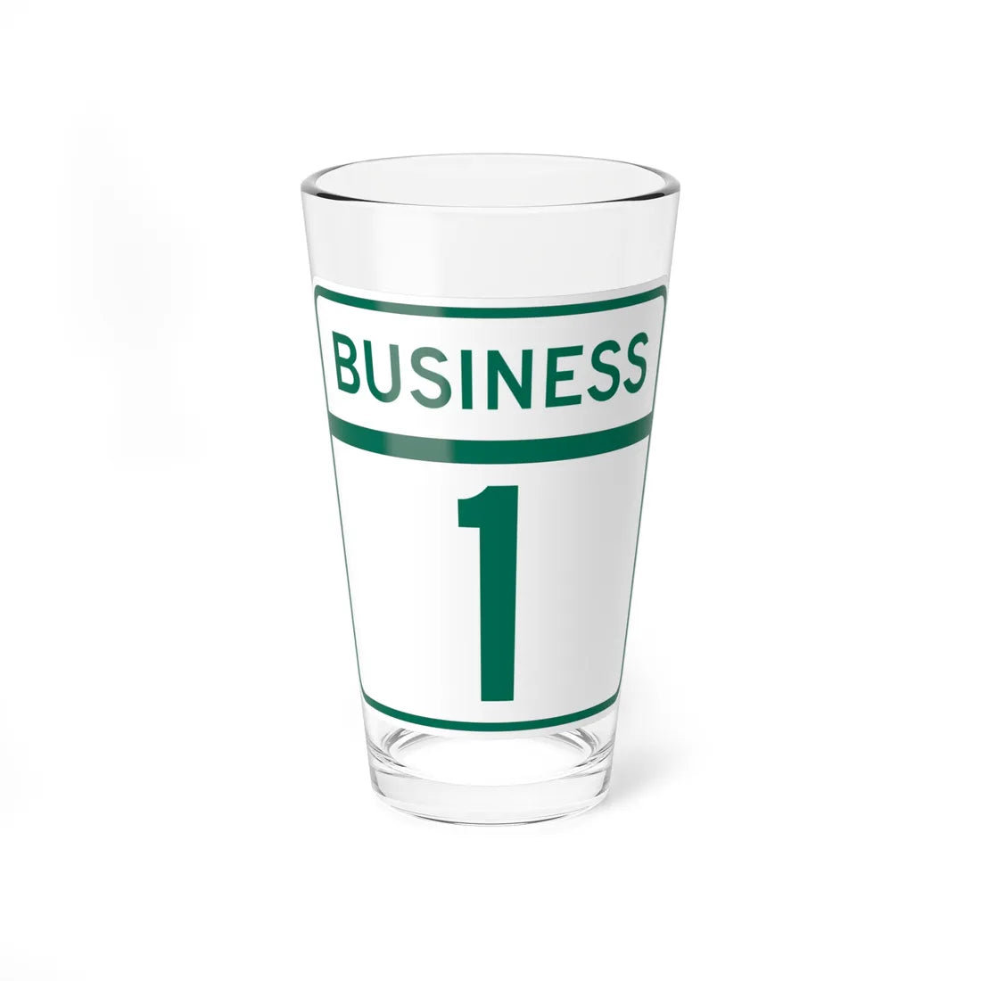 MD business template (Maryland) (Road Sign) Pint Glass 16oz 16oz - Go Mug Yourself