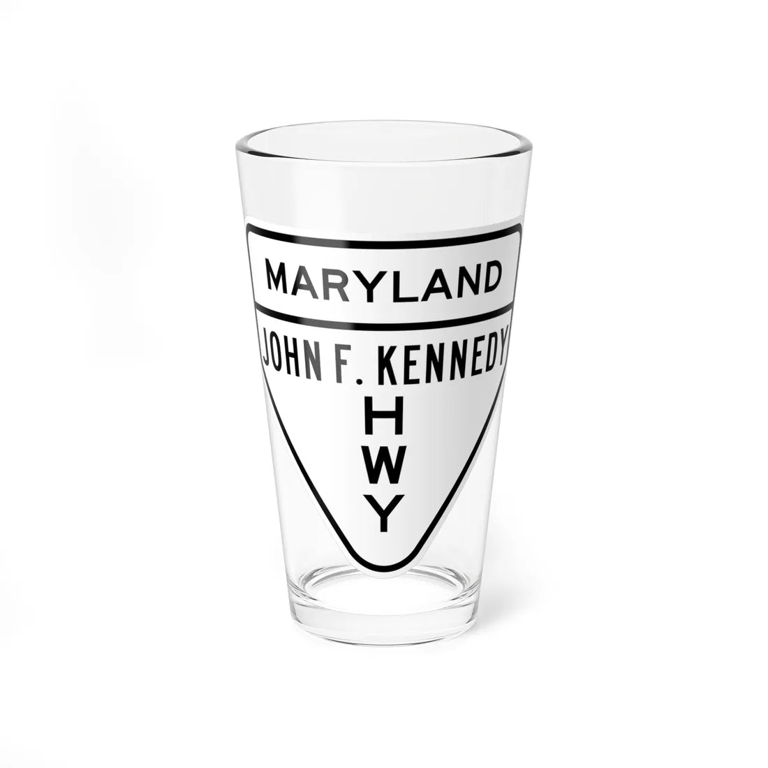 MD JFK Highway (Maryland) (Road Sign) Pint Glass 16oz 16oz - Go Mug Yourself