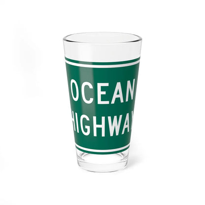 MD Ocean Highway (Maryland) (Road Sign) Pint Glass 16oz 16oz - Go Mug Yourself