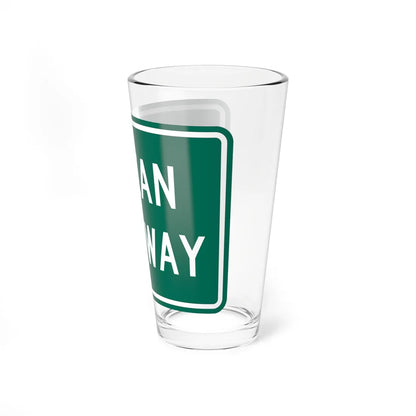 MD Ocean Highway (Maryland) (Road Sign) Pint Glass 16oz - Go Mug Yourself