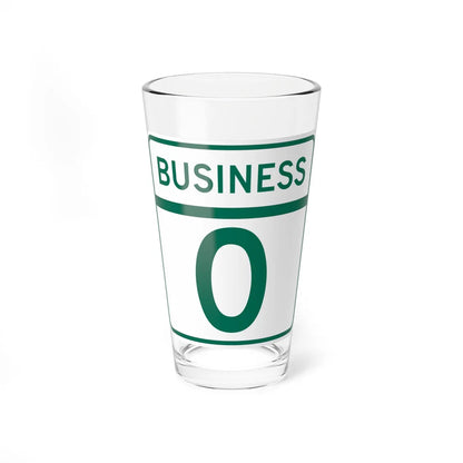 MD Route 0 Business (Maryland) (Road Sign) Pint Glass 16oz 16oz - Go Mug Yourself