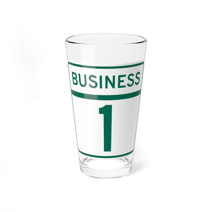 MD Route 1 Business (Maryland) (Road Sign) Pint Glass 16oz 16oz - Go Mug Yourself