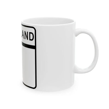 MD Route 1 (Maryland) (Road Sign) White Coffee Mug - Go Mug Yourself