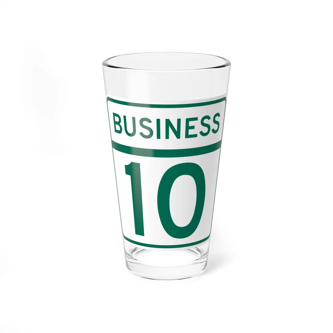MD Route 10 Business (Maryland) (Road Sign) Pint Glass 16oz 16oz - Go Mug Yourself
