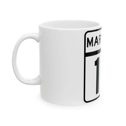 MD Route 10 (Maryland) (Road Sign) White Coffee Mug - Go Mug Yourself