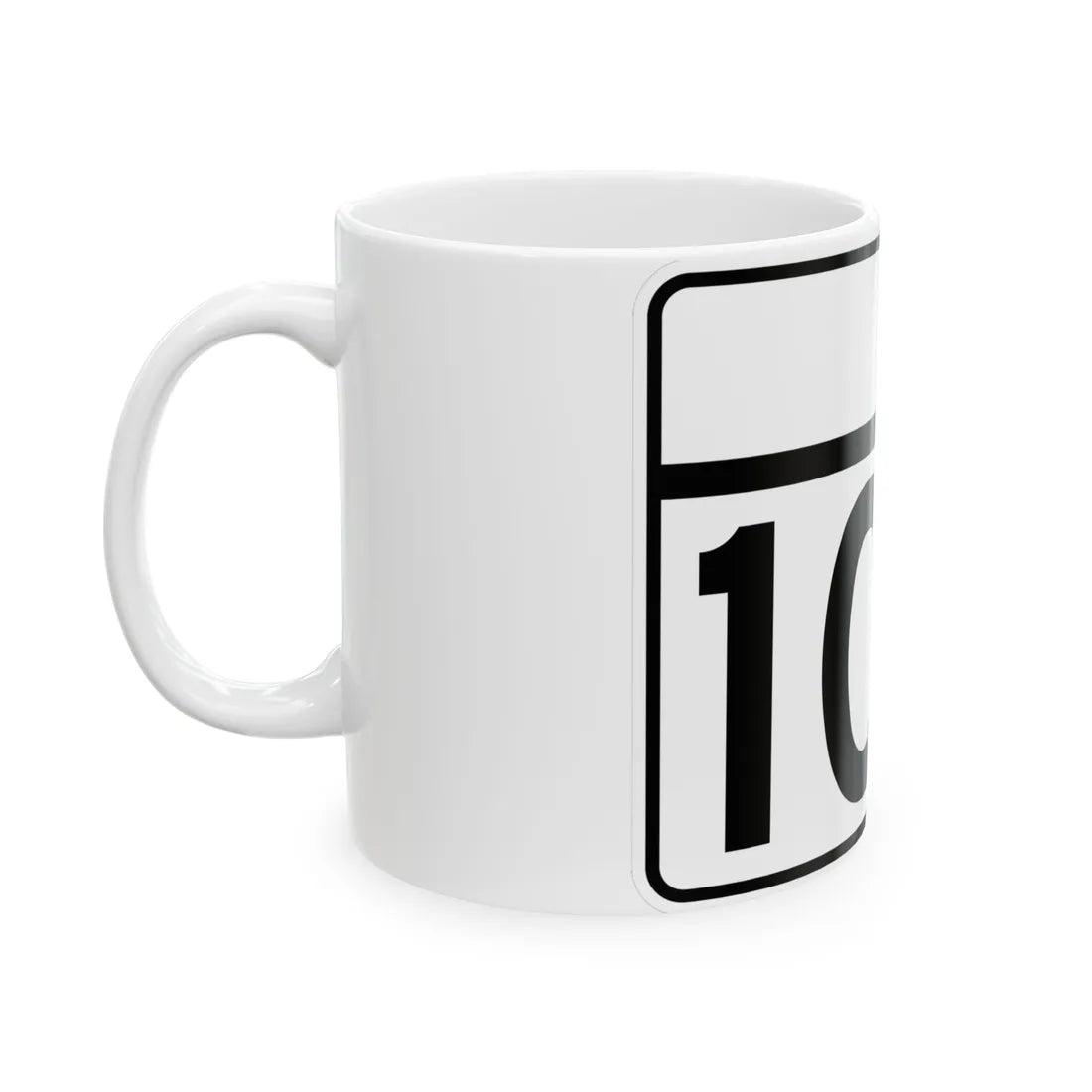 MD Route 100 guide (Maryland) (Road Sign) White Coffee Mug - Go Mug Yourself