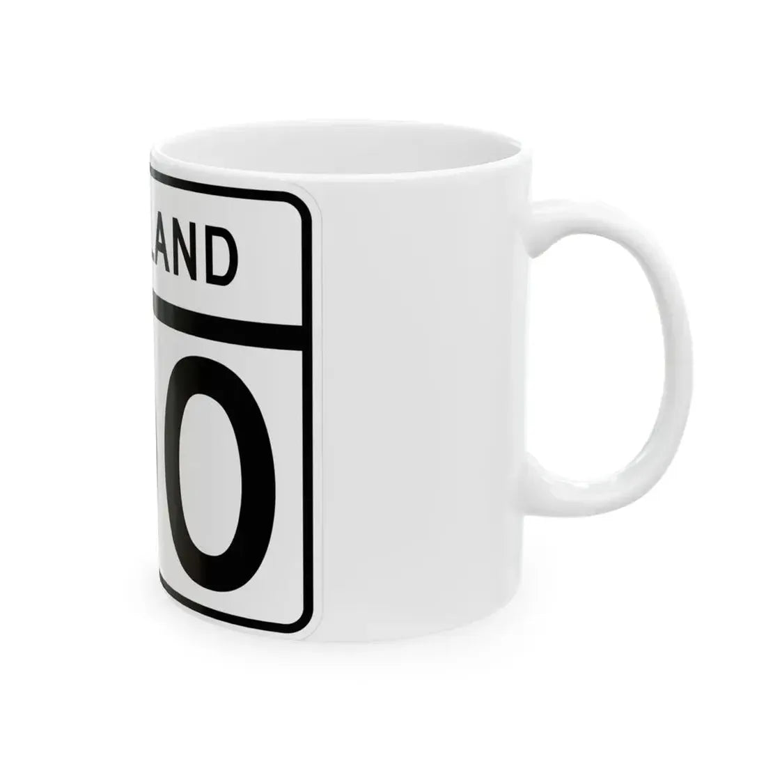 MD Route 100 (Maryland) (Road Sign) White Coffee Mug - Go Mug Yourself