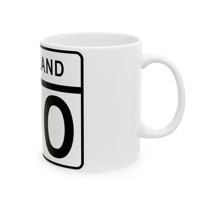 MD Route 100 (Maryland) (Road Sign) White Coffee Mug - Go Mug Yourself