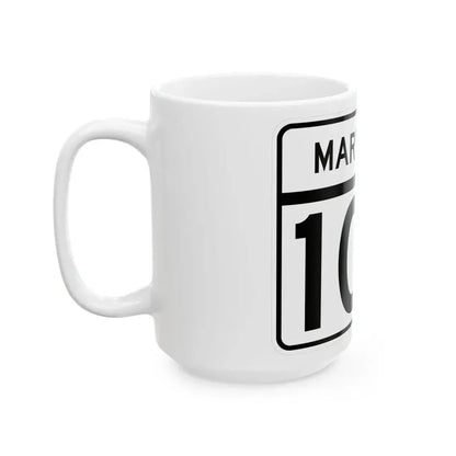 MD Route 100 (Maryland) (Road Sign) White Coffee Mug - Go Mug Yourself