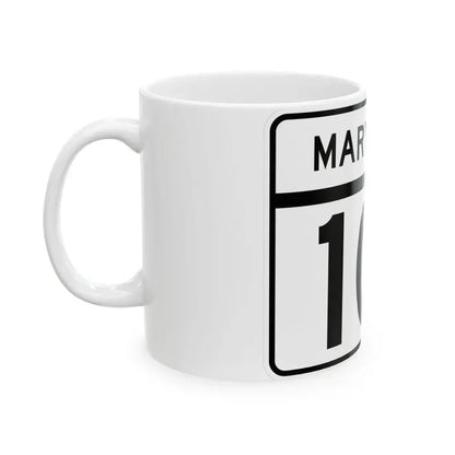 MD Route 101 (Maryland) (Road Sign) White Coffee Mug - Go Mug Yourself