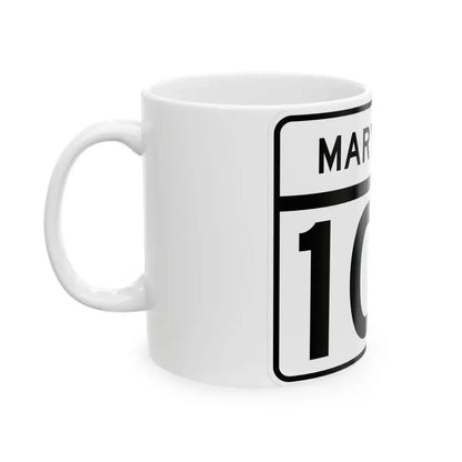 MD Route 103 (Maryland) (Road Sign) White Coffee Mug - Go Mug Yourself