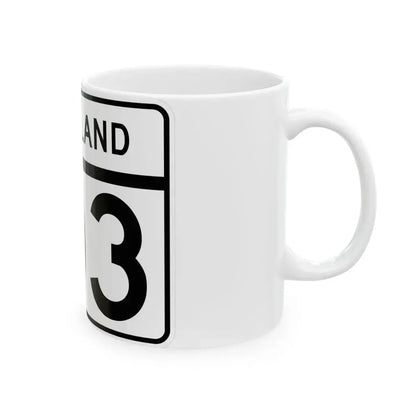 MD Route 103 (Maryland) (Road Sign) White Coffee Mug - Go Mug Yourself