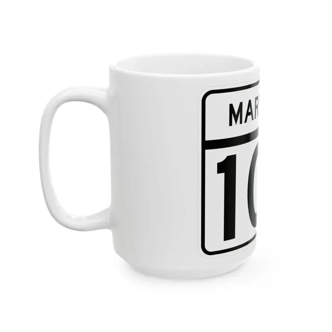 MD Route 103 (Maryland) (Road Sign) White Coffee Mug - Go Mug Yourself