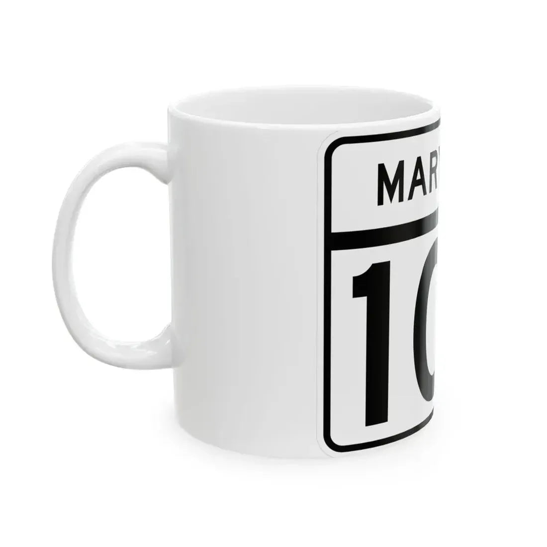 MD Route 106 (Maryland) (Road Sign) White Coffee Mug - Go Mug Yourself
