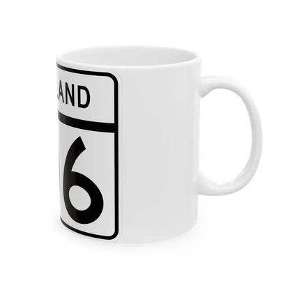 MD Route 106 (Maryland) (Road Sign) White Coffee Mug - Go Mug Yourself