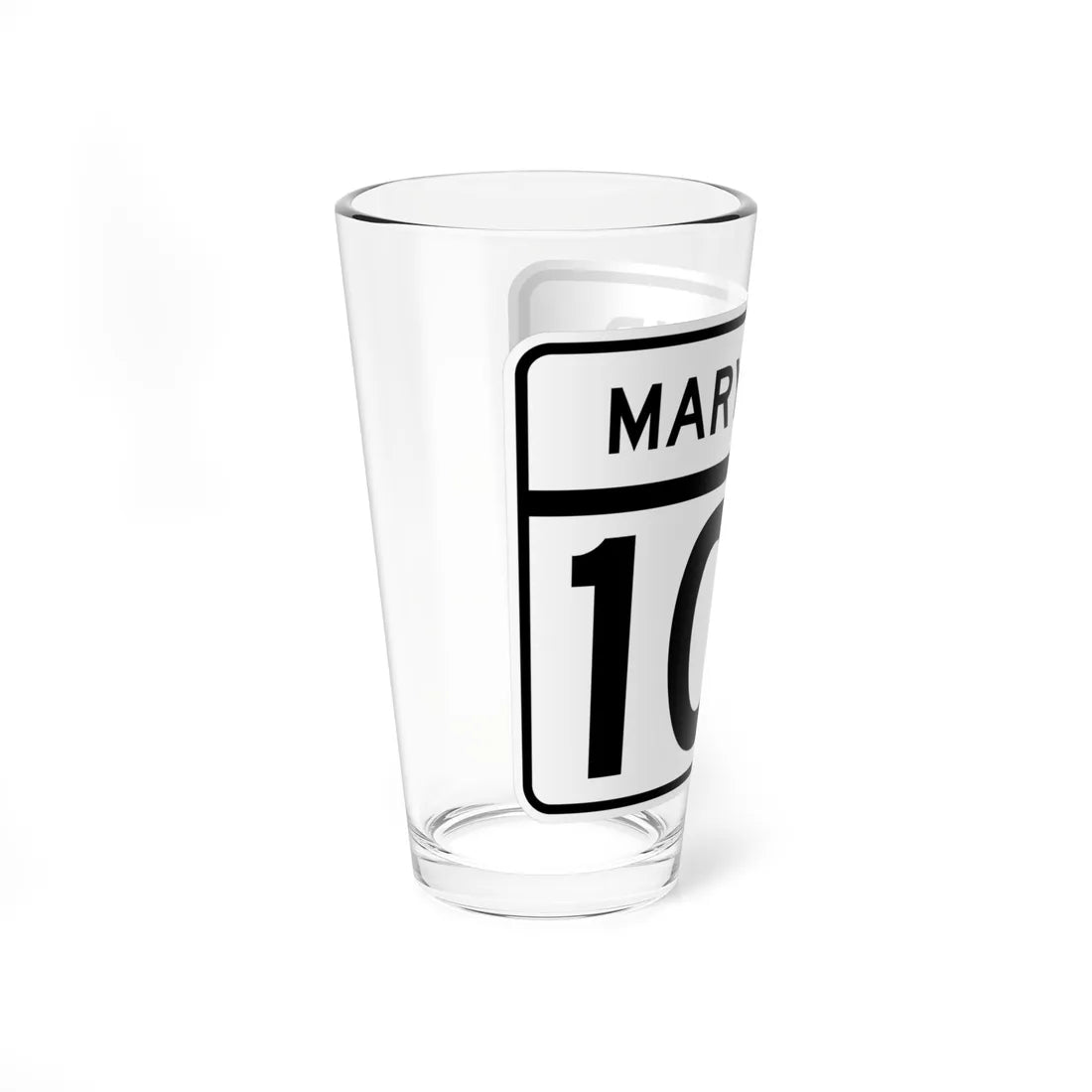 MD Route 107 (Maryland) (Road Sign) Pint Glass 16oz - Go Mug Yourself