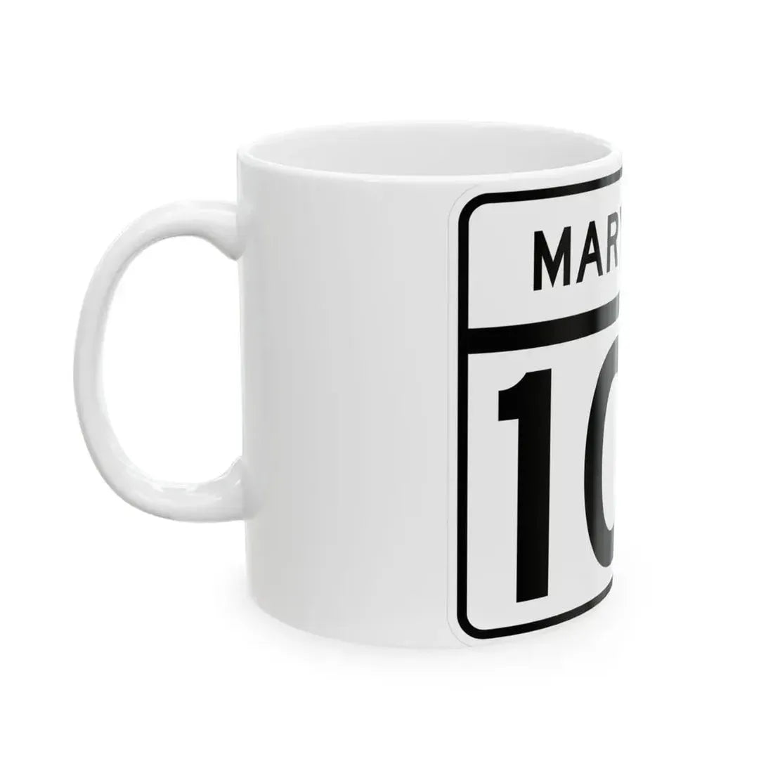 MD Route 108 (Maryland) (Road Sign) White Coffee Mug - Go Mug Yourself