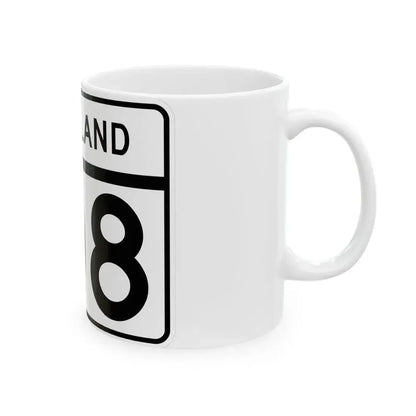 MD Route 108 (Maryland) (Road Sign) White Coffee Mug - Go Mug Yourself