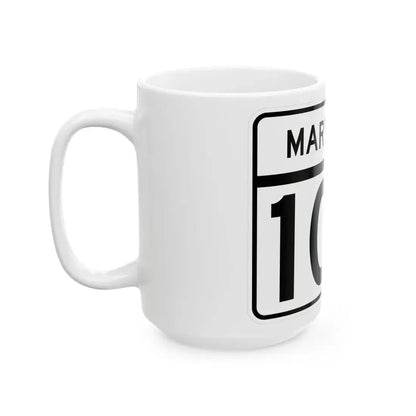 MD Route 108 (Maryland) (Road Sign) White Coffee Mug - Go Mug Yourself
